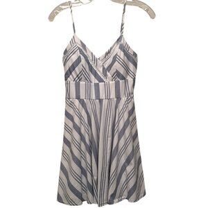 Trixxi Blue and White Striped Mini Dress Small